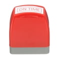 thumbnail image 3 of On Time Notice Stamp Self Inking, Red Ink Office Stamps Pre Inked Message Stamp Refillable Business Stamp, Red, 3 of 6