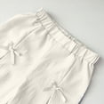 thumbnail image 6 of UngA Girls Cute Bow Crop Tank Top and Wide Leg Pants Set Two Piece Summer Outfits for Kids Toddler 3-4 Years,White, 6 of 7