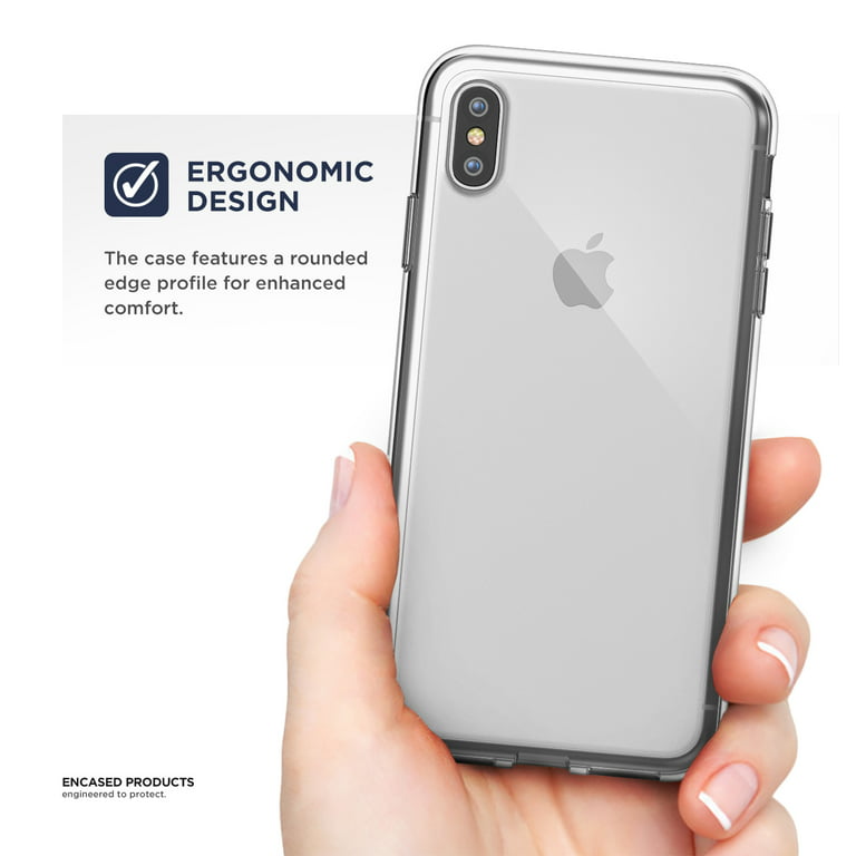 iPhone XS Max Clear Case Slim, Ultra Thin Transparent Grip Phone Cover -  Encased
