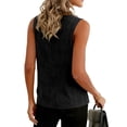 thumbnail image 5 of Resicozy Womens Cotton Linen Tank Tops 2026 Summer Casual Comfy Sleeveless Linen Shirts Loose Lightweight Gauze Cami Black S, 5 of 6