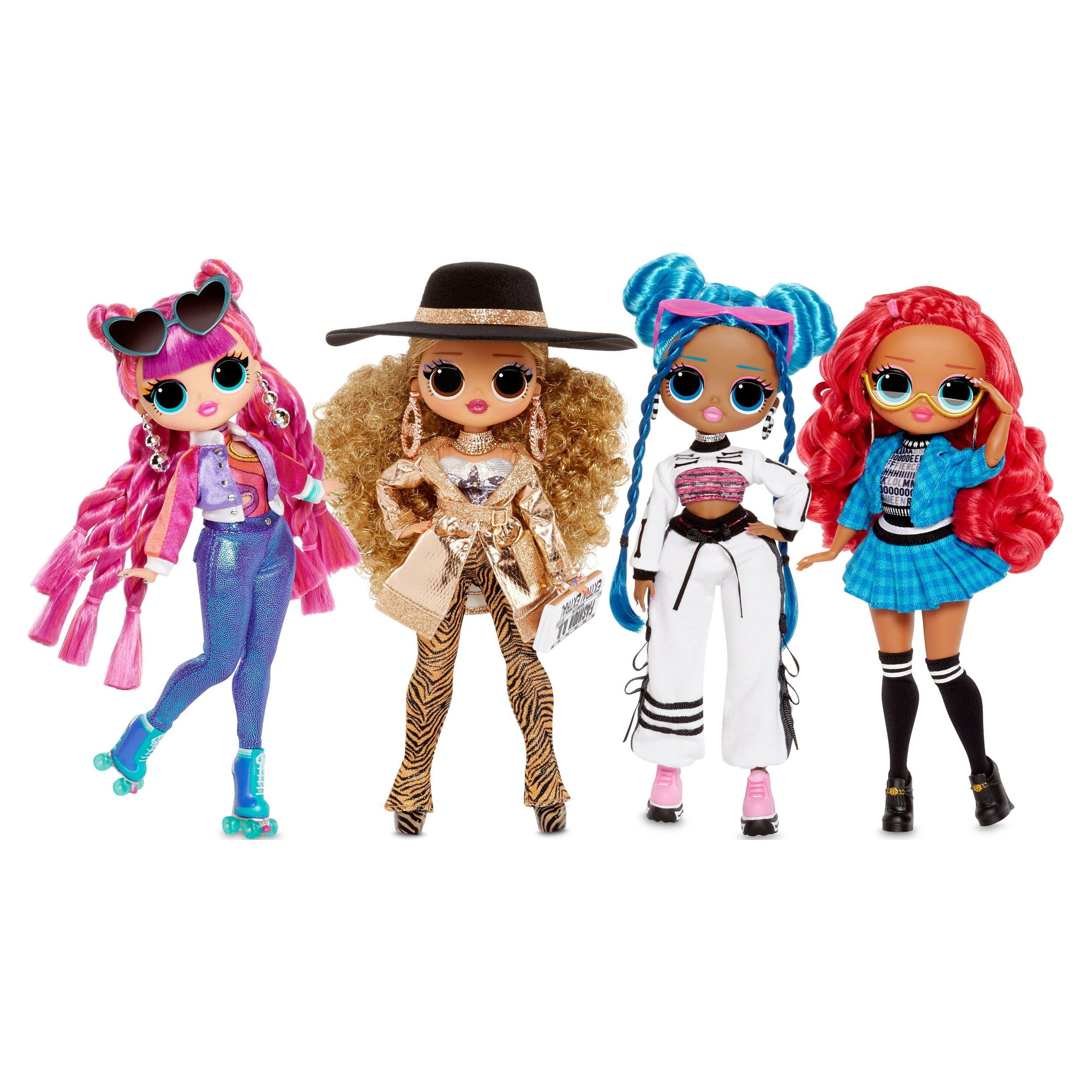 Lol surprise omg budget dolls. Pink chick, roller chick, & uptown girl :  r/Dolls
