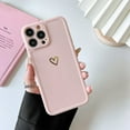 thumbnail image 5 of Compatible with iPhone 13 Pro Max Case 6.7-Inch, Girls Cute Love Heart Pattern Shockproof Silicone Bumper Slim Soft TPU Cover Women Protective Case for iPhone 13 Pro Max 6.7", Beige, 5 of 5