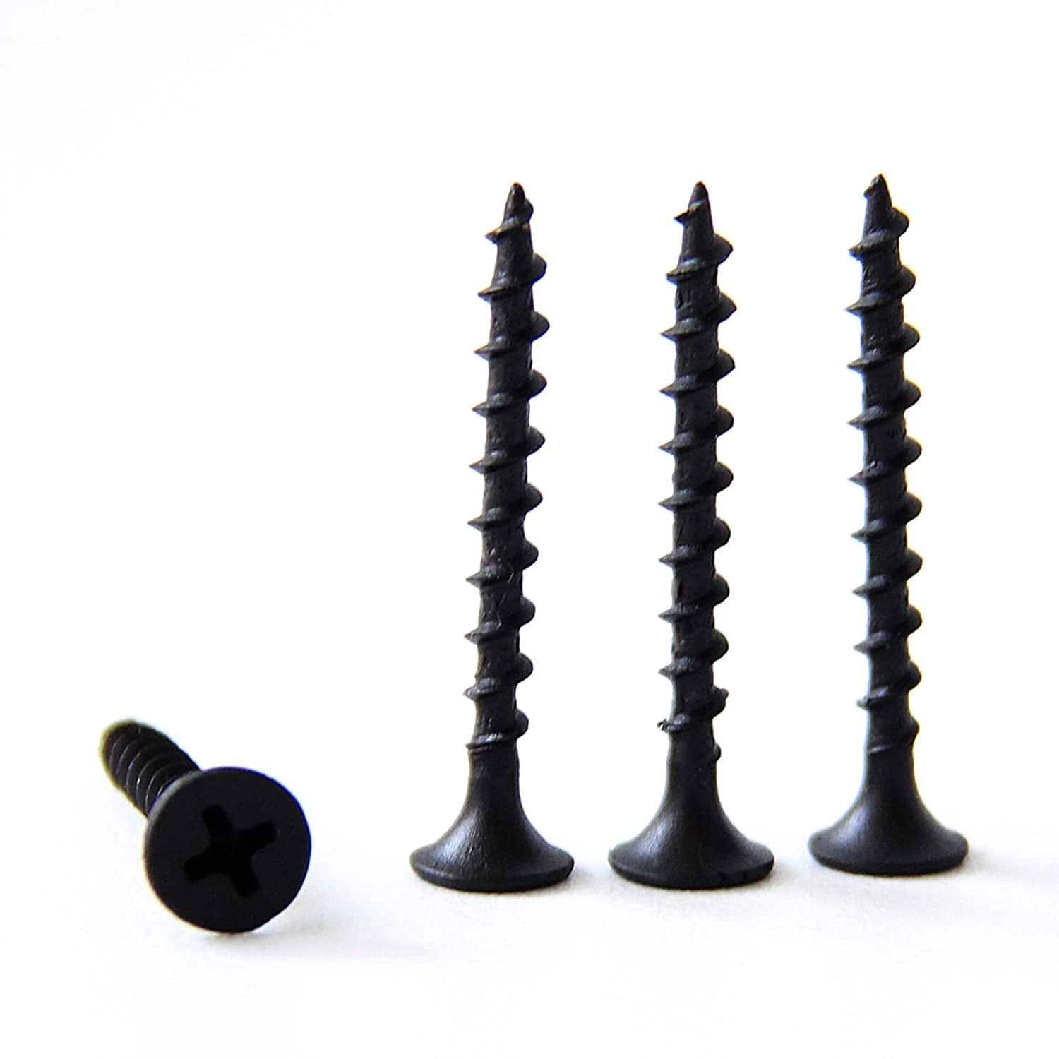 FASTENER TREE #6x1-3/8" Drywall Screws Coarse Thread Bugle Head, Carbon Steel, 100PCS