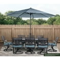 thumbnail image 3 of Hanover Montclair 11-Ft. Market Outdoor Umbrella in Ocean Blue, 3 of 3
