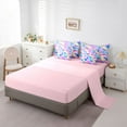 thumbnail image 5 of Manfei Kids Children Flying Butterflies Twin Bedding Sets 7-Piece,Dreamy Princess Bedding Comforter Set Microfiber,Abstract Gradient Breathable Sheet Sets,Ultra Soft Home Decor,Reversible, 5 of 8