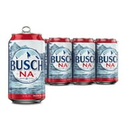 Busch American Lager Beer 6 pack 12 fl oz Aluminum Cans 0.5% ABV