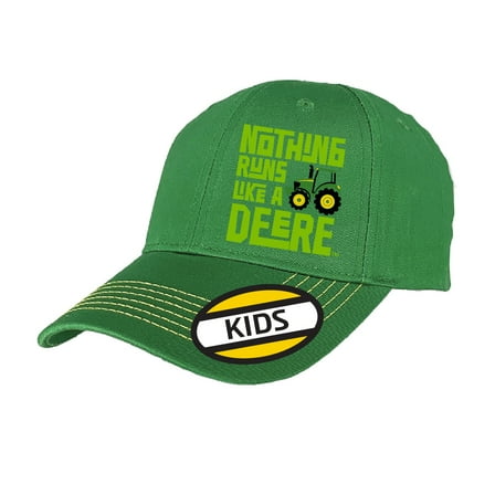 John Deere NRLAD Nothing Runs Like A Deere Kids Twill Tractor Hat, Jd Green - LP86268