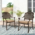 thumbnail image 2 of Haverchair 2 Piece Outdoor Bistro Dining Chair Set Cast Aluminum Dining Chairs, 2 of 7