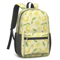 thumbnail image 2 of Lemon and Slice Yellow Pattern 17" School Backpacks for Teens,Waterproof Oxford Fabric,S-Shape Padded Straps for School,Travel,Hiking,Camping, 2 of 6
