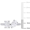 thumbnail image 2 of Everly Women's Created Moissanite Sterling Silver Engagement Ring, 2 of 8