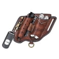 thumbnail image 1 of Funda multiherramienta de piel turbónica para cinturón, bolsa compacta EDC, 1 of 9