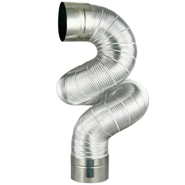 Tubo de escape flexible de acero inoxidable para chimenea, estufa metálica, tubo de escape para estufa de calefacción