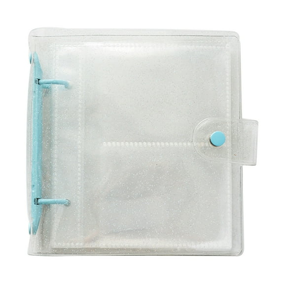 3 Inch Mini Photo Album Book Clear PVC 3 Rings Kpop Photocard Holder Card for Ca