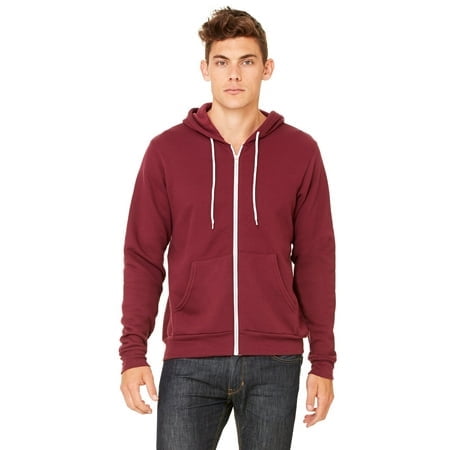 Bella + Canvas Unisex Poly-Cotton Fleece Full-Zip Hoodie