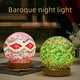 thumbnail image 3 of Lámpara de noche barroca, romántica y libre, estilo bohemio, creativa, recargable, lámpara de mesa, lámpara de cristal decorativa, 3 of 5