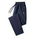 thumbnail image 1 of Pantalones largos para hombre, informales, a la moda, con cierre de cordón, cintura elástica, bolsillos, deportivos, para hombre, 1 of 4