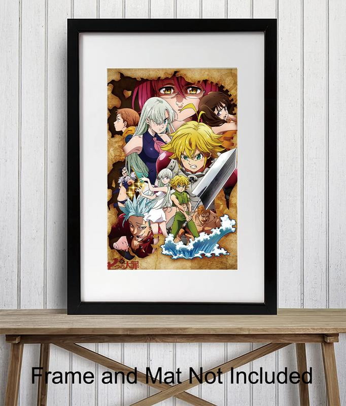 The Seven Deadly Sins Anime Poster and Prints Unframed Wall Decor 12x18