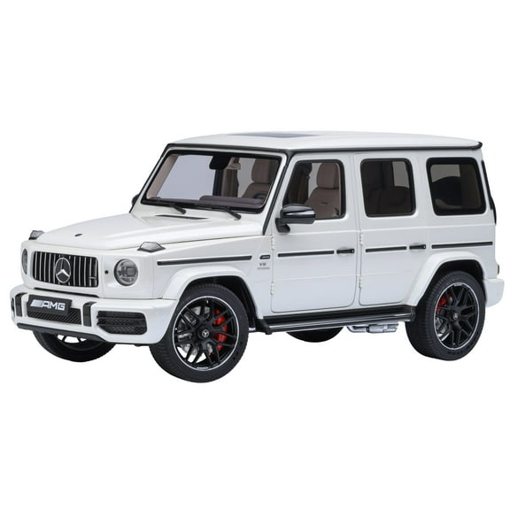 2019 Mercedes-Benz AMG G63 Brilliant White Metallic 1/18 Model Car by Autoart
