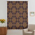 thumbnail image 2 of Dark Brown Sheer Curtains 96 Inches Long, Vintage Abstract Flowers Pattern Light Filering Curtains, Privacy Drapes Simi Floor to Veiling Curtain for Living Room Bedroom Large Window Treatment, 2 of 9