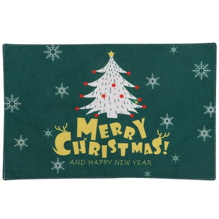 

1pc Cotton And Linen Double Table Mat Christmas Wedding Decoration