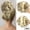 18H613-khaki + beige, variant on Janrevotw Grab Clip Hair Ring Claw Clip Messy Bun Wig Piece Wavy Curly Messy Bun Extension Claw Clip For Women Girls