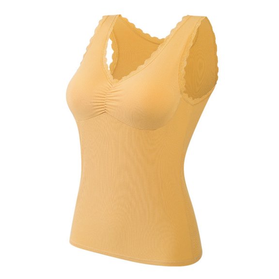 BUIGTTKLOP Womens Tank Tops Summer V Neck Sleeveless Lace Trim Ribbed Knit Casual Going out Cami Shirts