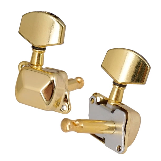 Yuarrent Afinador de 6 piezas, botón de cuerda, piezas de afinación, mango de ajuste, accesorio de instrumento, clavijas de guitarra para reemplazar el Type2 NO2 Yuarrent HA060577-01