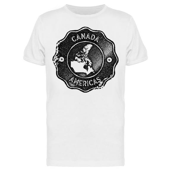 Vintage Stamp: Canada, Americas T-Shirt Men -Image by Shutterstock, Male Small