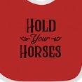 thumbnail image 4 of Inktastic Hold Your Horses Boys or Girls Baby Bib, 4 of 4