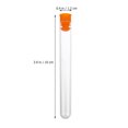 thumbnail image 4 of CIMAXIC Party 50Pcs Plastic Clear Test Tube for Scientific Experiments Party Candy Storage with Cap(Random Color),3.94"X0.47"X0.47", 4 of 4