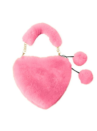 Cute Heart Shaped Novelty Bag, Trendy Felt Crossbody Bag, Women's Casual Handbag & Shoulder Purse, Christmas Styling & Gift,Temu