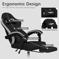 thumbnail image 5 of LaoGeoRon Gaming Chairs for Adults, Ergonomic Fabric Gaming Chair with Footrest and Lumbar Support, High Back Computer Gaming Chair for Home Office, 5 of 8