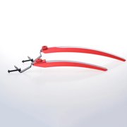 1 Pair Universal Mountain Bike Mudguards Quick Release Cycling Accessories for Riding - Red