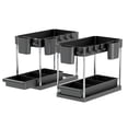 thumbnail image 1 of Set de 2 organizadores deslizante MU:4LIFE con tazas colgantes Negro, 1 of 6