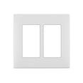 thumbnail image 1 of Placa de pared Leviton REWP2-WW Renu de dos elementos sin tornillos blanca, 1 of 3