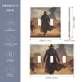 thumbnail image 3 of Dailycode Light Switch Plate Covers 3 Gang Wall Plate Plastics Outlet Covers for Kitchen Home Office Decor Cowboy Walk on Desert, 3 of 8