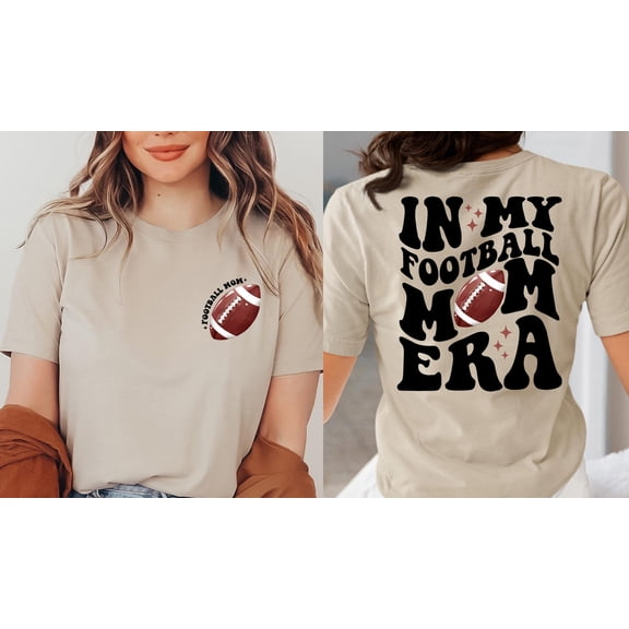 In my Football Mom Era Shirts Funny Game Day Shirt Football Mom Tees Mom Gift Mothers Day