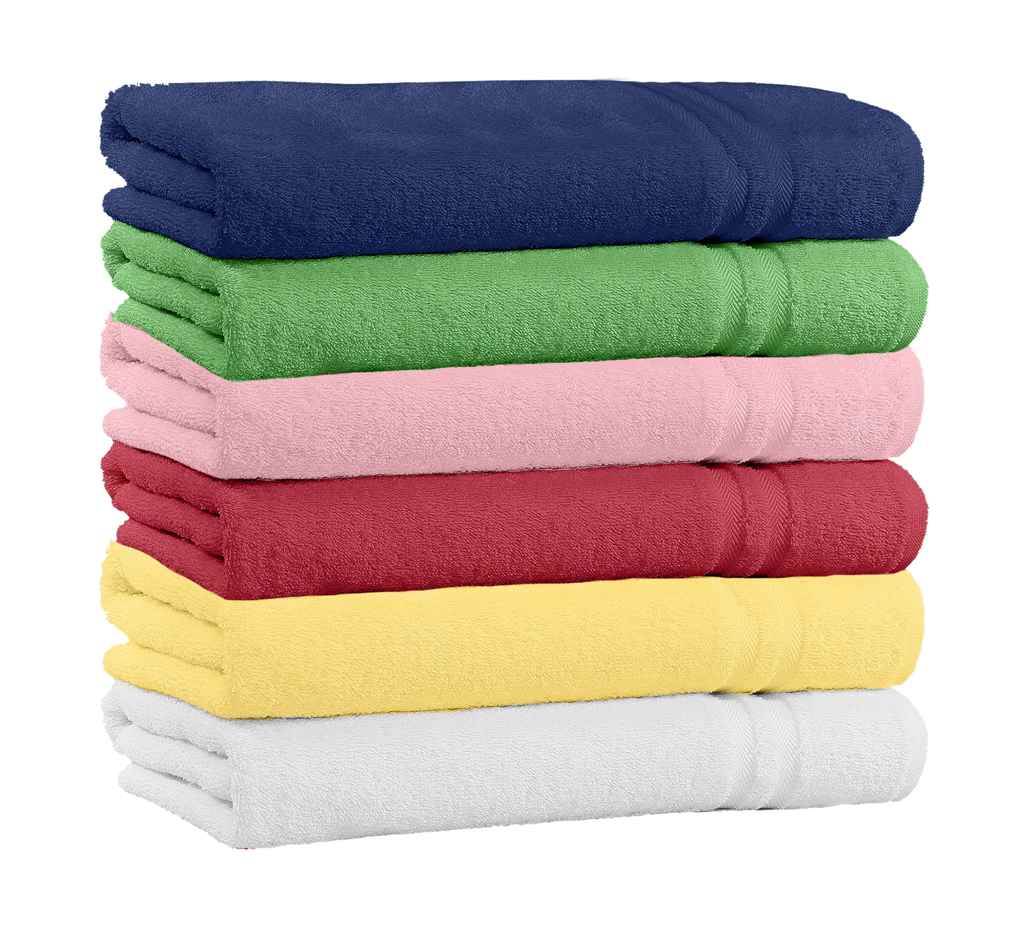 100% Cotton Extra Plush & Absorbent Bath Towels Pack of 4-56" x 28" 