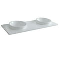 thumbnail image 4 of Bellaterra Home 430003-61D-WERD 61 in. Quartz Countertop & Double Round Sink, White, 4 of 4