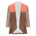 thumbnail image 4 of AherBiu Cardigan pour Femmes Léger Manches 3/4 Ouvert Cardigans Automne Décontracté Confortable Boléros Extérieur, 4 of 4