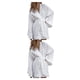 thumbnail image 4 of Qarigey Vestido de noche de mujer de manga larga transpirable lindo adelgazante Casual niñas señoras pijamas ropa de dormir Lencería de Blanco SG 2Conjunto, 4 of 6