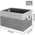 thumbnail image 3 of Storage Bins [3-Pack], Foldable Storage Baskets for Organizing Toys, Books, 3 of 5
