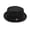 Black, variant on Mens Mesh Fedora Hat Lightweight Breathable Solid Pork Pie Hat Rolled Vintage Panama Sun Hat Grey