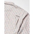thumbnail image 2 of Huk Men's Tide Point Long Sleeve Shirt Performance Button Down, Seashell Pink-Fish Plaid, Small, 2 of 5