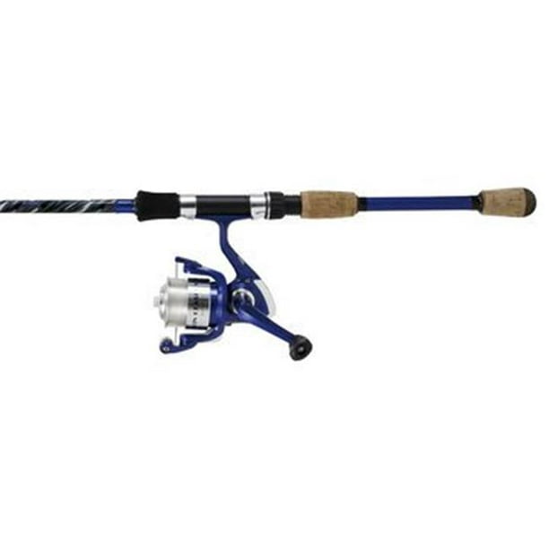 Okuma Fishing Tackle Fnx-662-30BL 6 ft. 6 in. Fin Chaser X Spin Combo in  Medium Blue - 2 Piece Spinning Model 