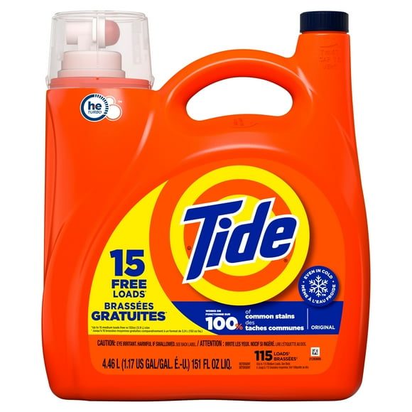 Tide Liquid Laundry Detergent, Original Scent, 3.9L