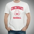 thumbnail image 5 of Cincinnati Classic Baseball Arch Basic Cotton T-Shirt - 3X-Large - White, 5 of 6