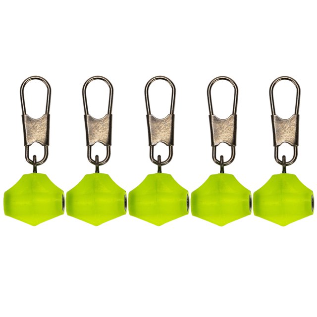Detección de mordedura sensible colores brillantes 5 piezas flotador de pesca giratorio de cabeza de plástico
