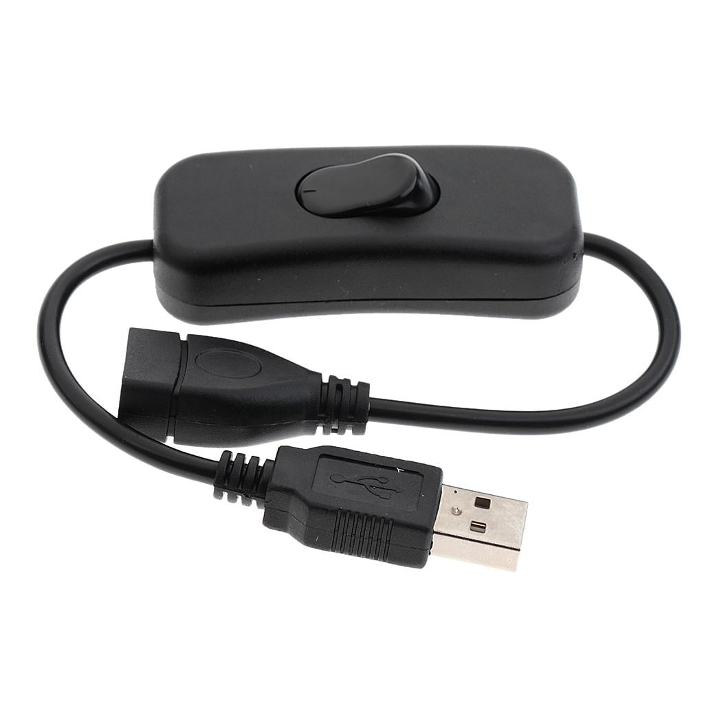 1PCS Black USB Cable with Switch Power Control USB On Off Toggle 28cm CA 