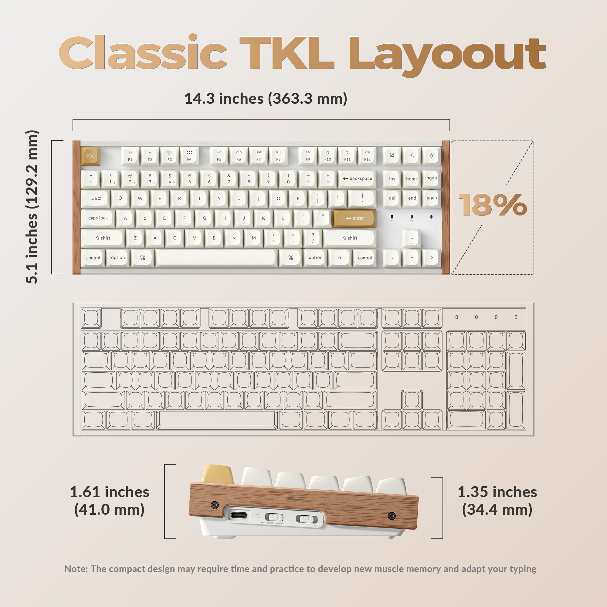 Keychron K8 HE 80% TKL Wireless RGB Magnetic Switch Keyboard, Rapid Trigger, QMK, 2.4G/BT, White